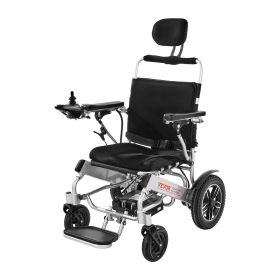 VEVOR Electric Wheelchair for Adults, 300lbs Capacity with Adjustable Backrest, Foldable Lightweight Motorized Wheelchair,13-Mile Range